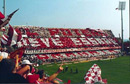 La curva sud nei play-off contro la Lodigiani nel 1993-94